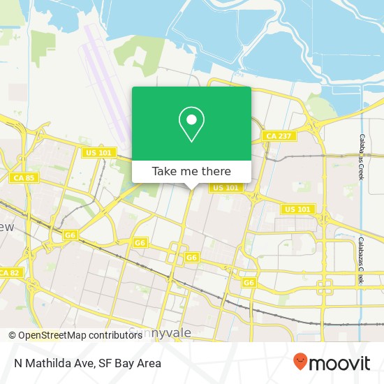 N Mathilda Ave map