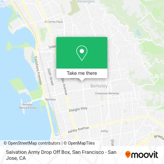 Mapa de Salvation Army Drop Off Box