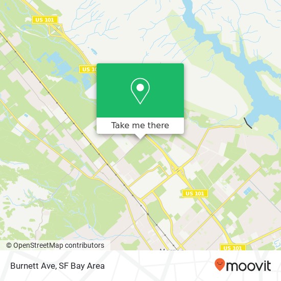 Burnett Ave map