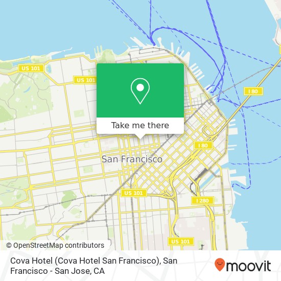 Mapa de Cova Hotel (Cova Hotel San Francisco)