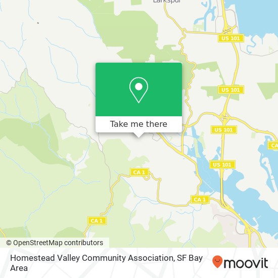 Mapa de Homestead Valley Community Association