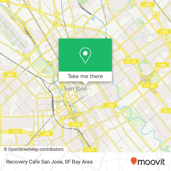 Mapa de Recovery Cafe San Jose