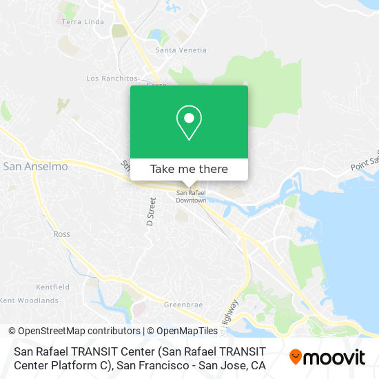 San Rafael TRANSIT Center (San Rafael TRANSIT Center Platform C) map