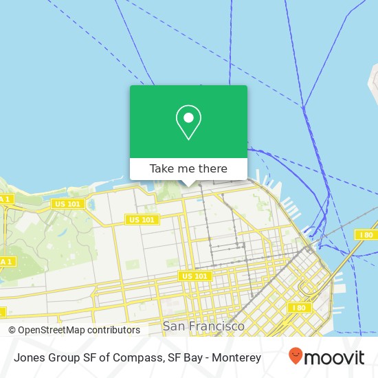 Mapa de Jones Group SF of Compass
