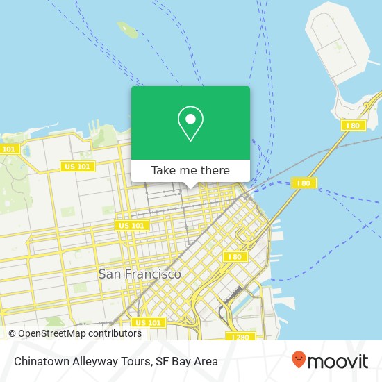 Chinatown Alleyway Tours map