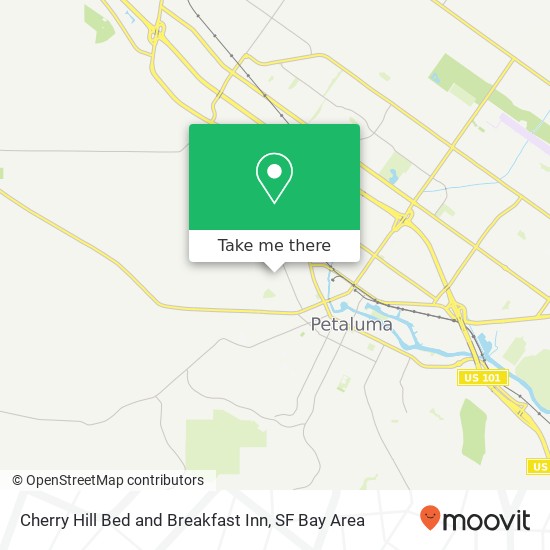 Mapa de Cherry Hill Bed and Breakfast Inn