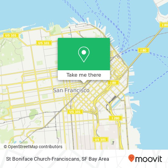 St Boniface Church-Franciscans map
