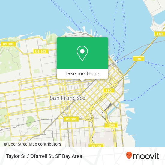 Mapa de Taylor St / Ofarrell St