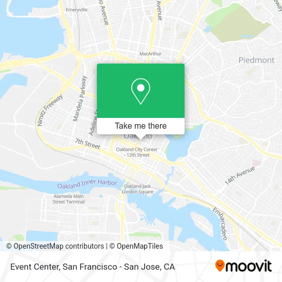 Mapa de Event Center