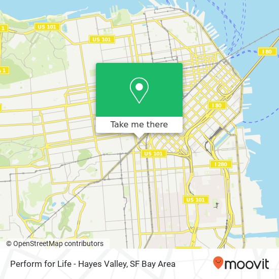 Perform for Life - Hayes Valley map