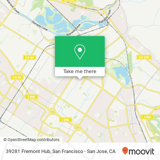 Mapa de 39281 Fremont Hub