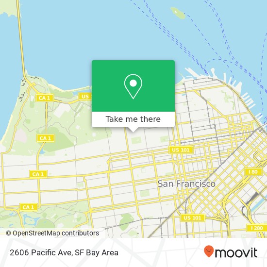 Mapa de 2606 Pacific Ave