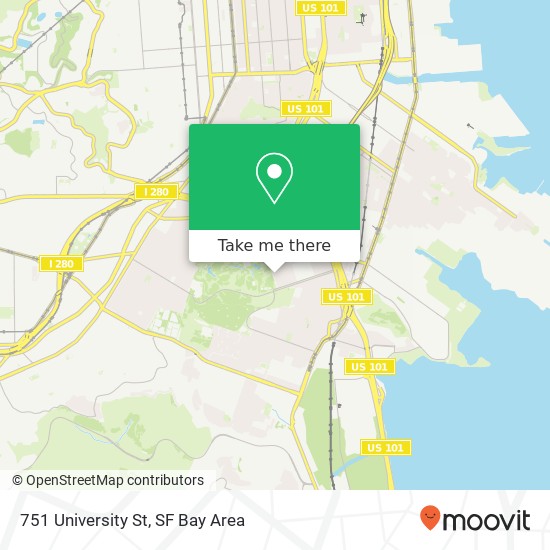 751 University St map