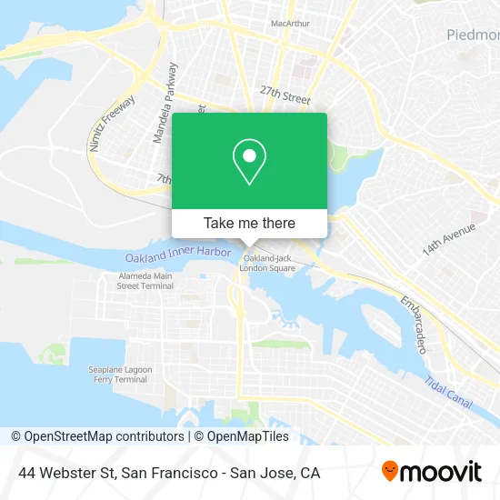 Mapa de 44 Webster St