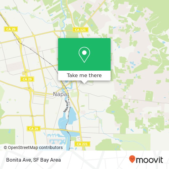 Bonita Ave map