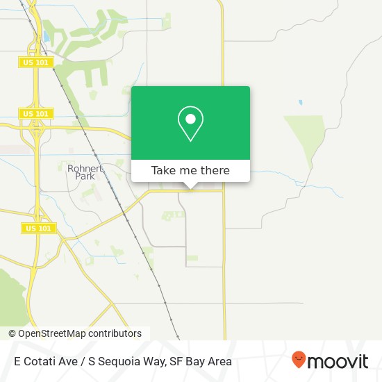 Mapa de E Cotati Ave / S Sequoia Way