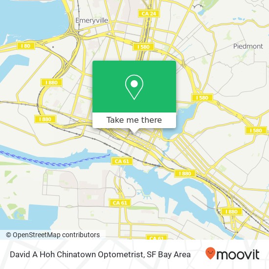 David A Hoh Chinatown Optometrist map