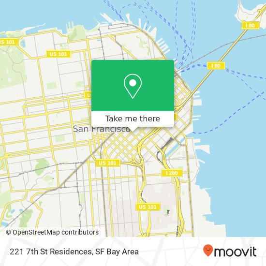 221 7th St Residences map