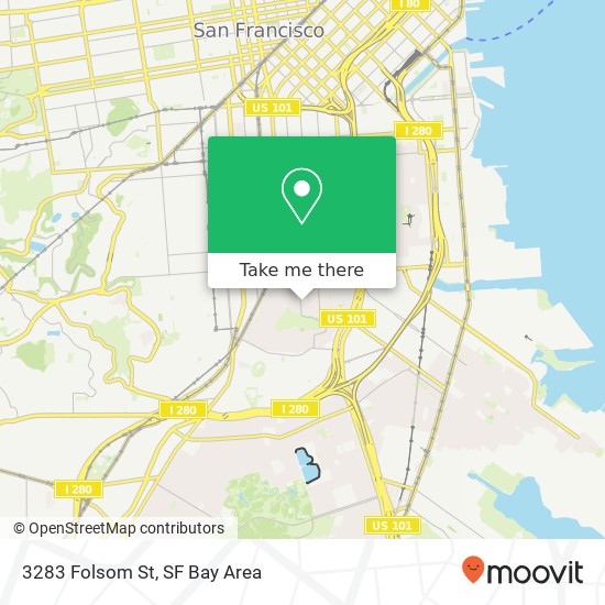 3283 Folsom St map