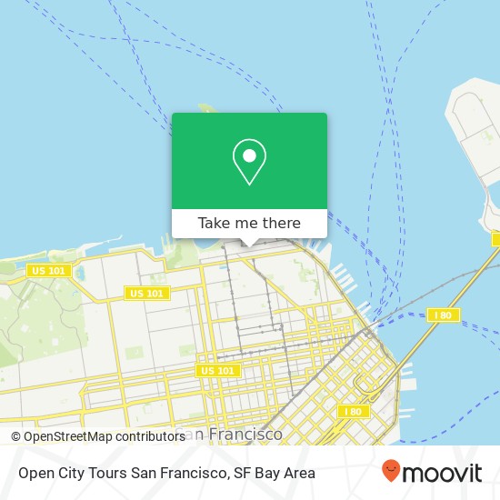 Open City Tours San Francisco map