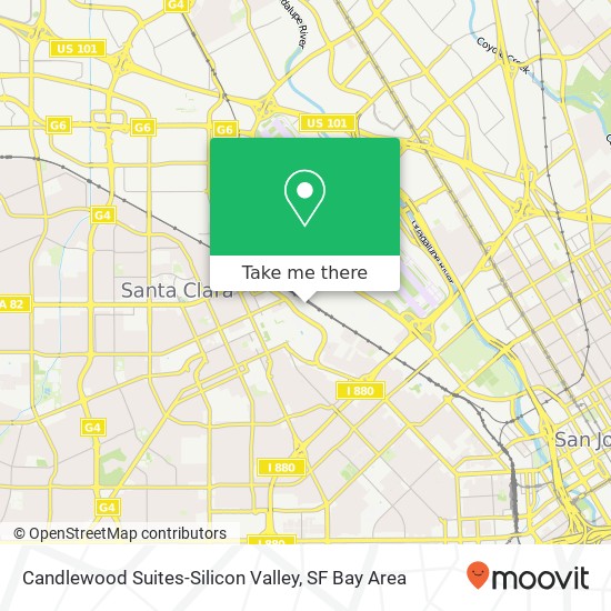 Candlewood Suites-Silicon Valley map