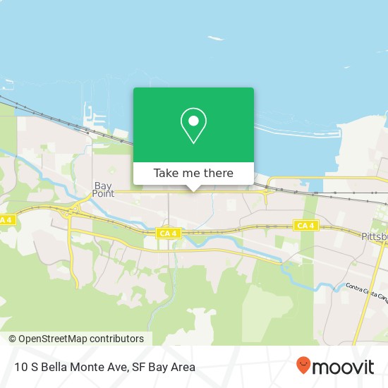 Mapa de 10 S Bella Monte Ave