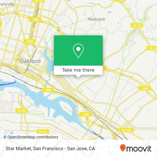 Mapa de Star Market