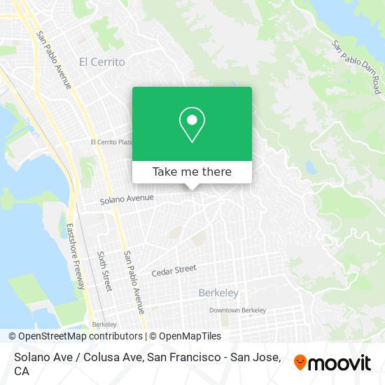 Solano Ave / Colusa Ave map