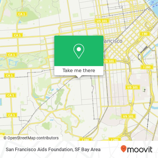 San Francisco Aids Foundation map