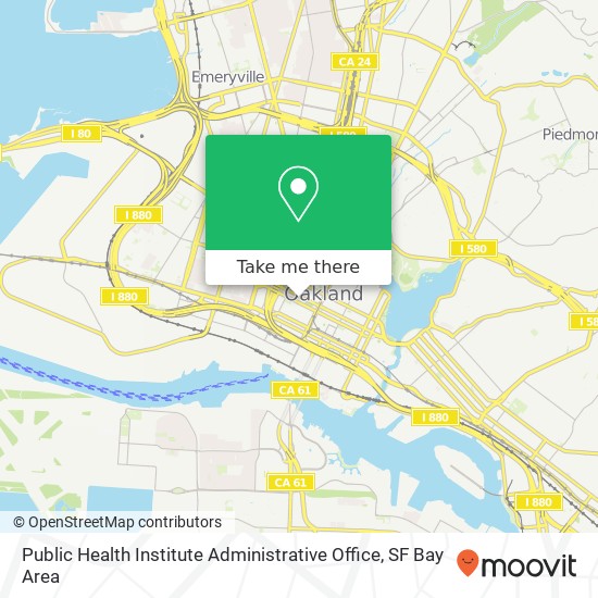 Mapa de Public Health Institute Administrative Office