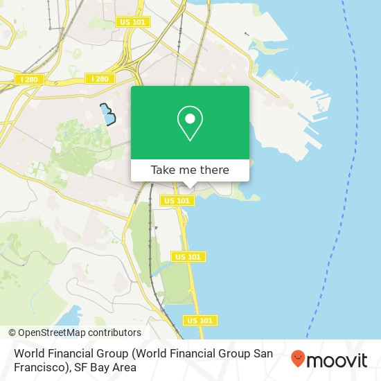 Mapa de World Financial Group (World Financial Group San Francisco)