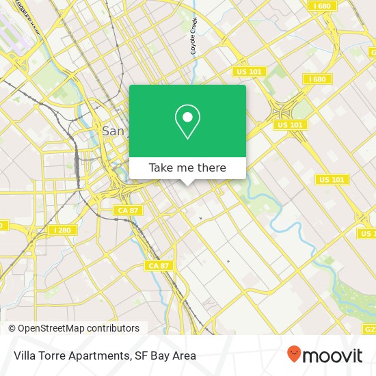 Villa Torre Apartments map