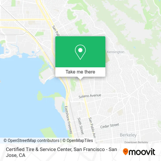 Certified Tire & Service Center map