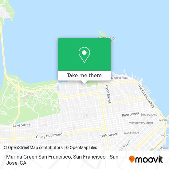 Mapa de Marina Green San Francisco