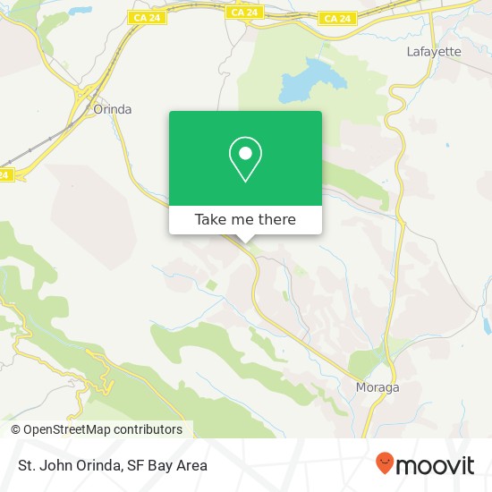 St. John Orinda map