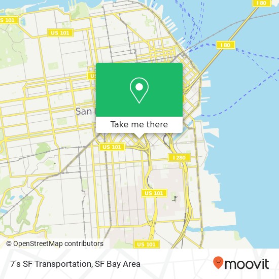 7's SF Transportation map