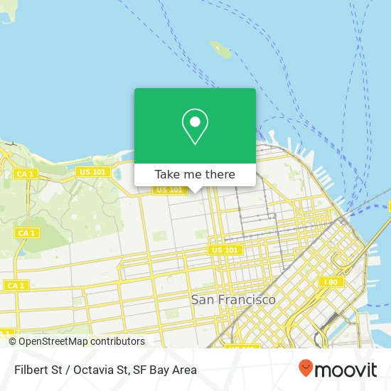 Mapa de Filbert St / Octavia St
