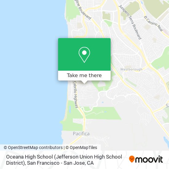 Oceana High School (Jefferson Union High School District) map