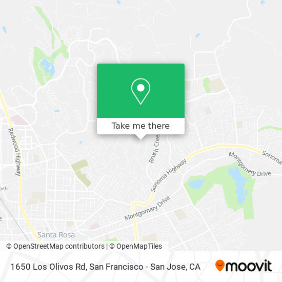 1650 Los Olivos Rd map