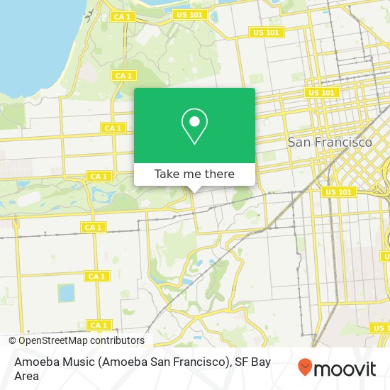 Amoeba Music (Amoeba San Francisco) map