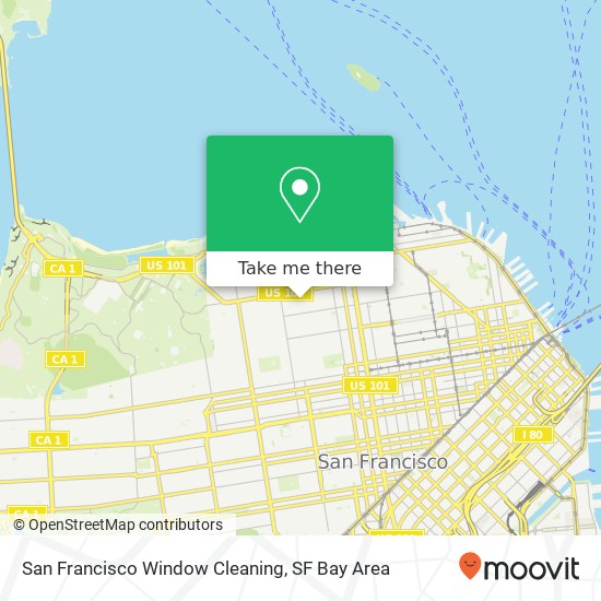 San Francisco Window Cleaning map