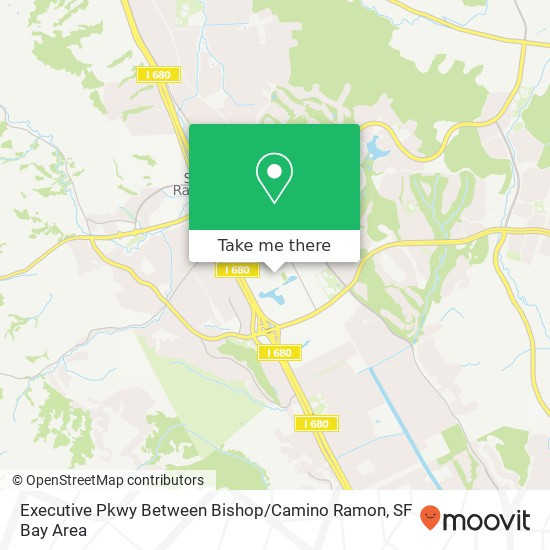 Executive Pkwy Between Bishop / Camino Ramon map
