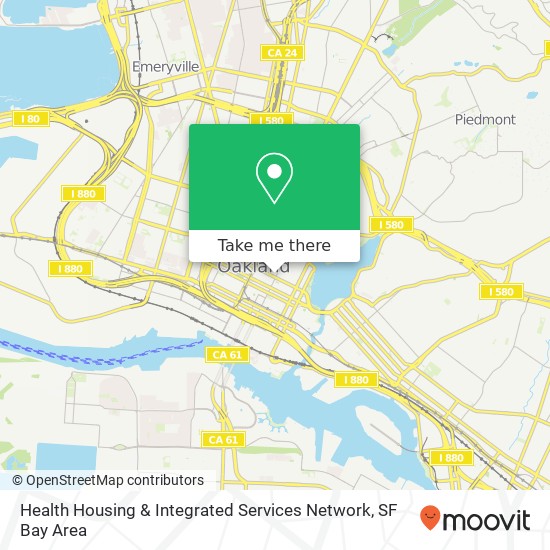 Mapa de Health Housing & Integrated Services Network