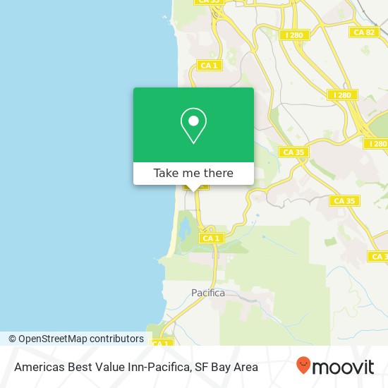 Americas Best Value Inn-Pacifica map