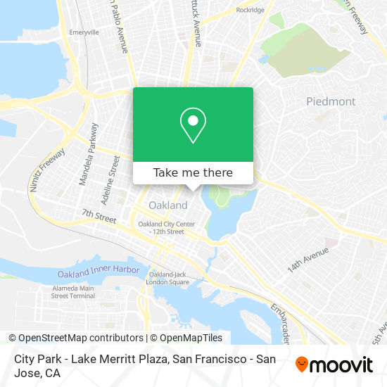 City Park - Lake Merritt Plaza map