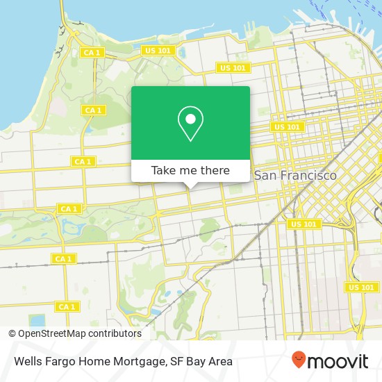 Mapa de Wells Fargo Home Mortgage