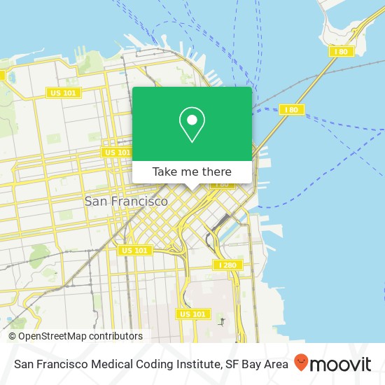 San Francisco Medical Coding Institute map