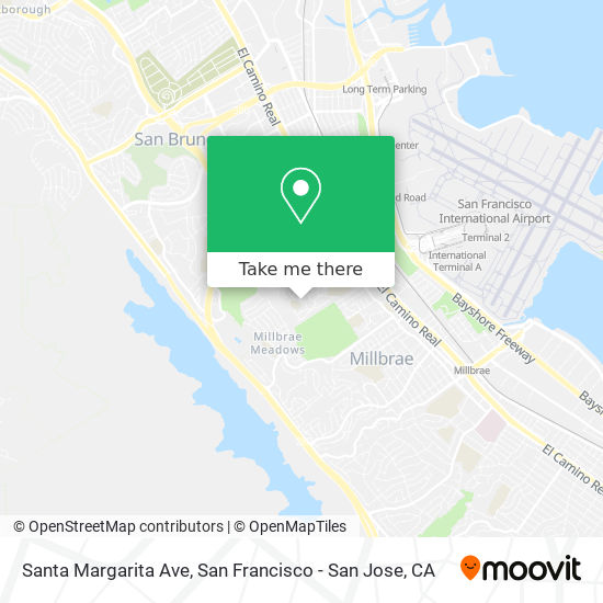 Mapa de Santa Margarita Ave