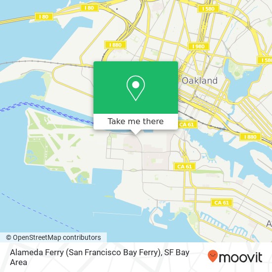 Mapa de Alameda Ferry (San Francisco Bay Ferry)