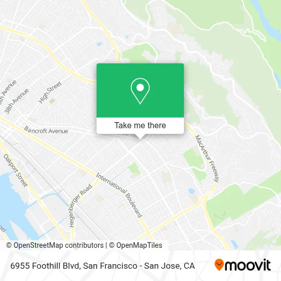 6955 Foothill Blvd map